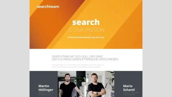 Website Screenshot: Searchteam Consulting GmbH - searchteam | Die SEO Agentur aus Graz - Date: 2023-06-26 10:26:43