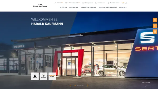 Website Screenshot: Harald Autohaus Kaufmann SEAT GEBWSEAT - Autohaus Harald Kaufmann GmbH & CoKG - Date: 2023-06-26 10:21:14