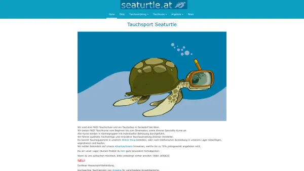 Website Screenshot: Tauchsport Seaturtle - Tauchsport Seaturtle - Date: 2023-06-14 10:45:08