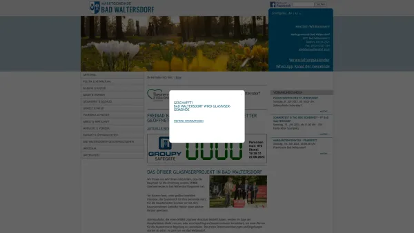 Website Screenshot: Gemeindeamt Gemeinde Sebersdorf - Home : Gemeinde Bad Waltersdorf - Date: 2023-06-26 10:21:16