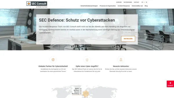 Website Screenshot: SEC Consult Unternehmensberatung GmbH - SEC Consult - führender Berater in Cyber- und Applikationssicherheit - Date: 2023-06-26 10:21:16