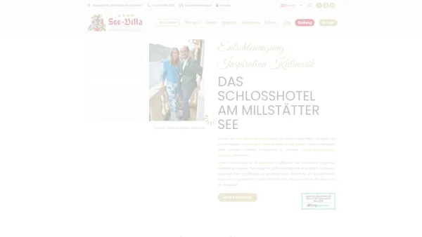 Website Screenshot: See Villa-Anton Graf Tacoli - Hotel Millstätter See - 4 Sterne Schlosshotel See-Villa, Urlaub in Kärnten - Date: 2023-06-26 10:21:17
