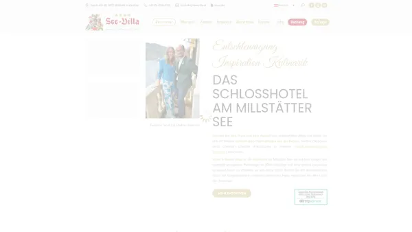 Website Screenshot: Hotel See-Villa - Hotel Millstätter See - 4 Sterne Schlosshotel See-Villa, Urlaub in Kärnten - Date: 2023-06-26 10:26:43