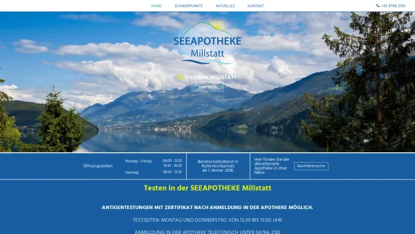 Website Screenshot: See-Apotheke Magpharm Carmen see apotheke - SEEAPOTHEKE Millstatt - Homöopathie, Sportberatung und mehr - Date: 2023-06-26 10:21:17