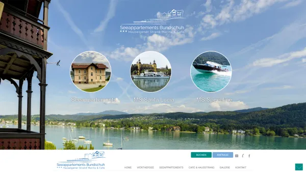 Website Screenshot: Seeappartements Bundschuh - Seeappartements Bundschuh am Wörthersee > Seeappartements Bundschuh - Date: 2023-06-26 10:21:17