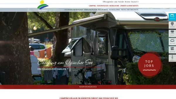 Website Screenshot: Seecamping Berghof ***** Kärnten Austria - Camping in Österreich - Kärnten direkt am See - Seecamping Berghof - Date: 2023-06-26 10:21:17