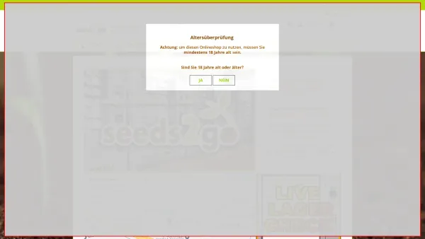 Website Screenshot: Seeds2go GmbH - Willkommen bei Seeds2go - Hempseeds, Onlineshop & Vending | Seeds2go Hempseeds Onlineshop & Vending - Date: 2023-06-26 10:21:17