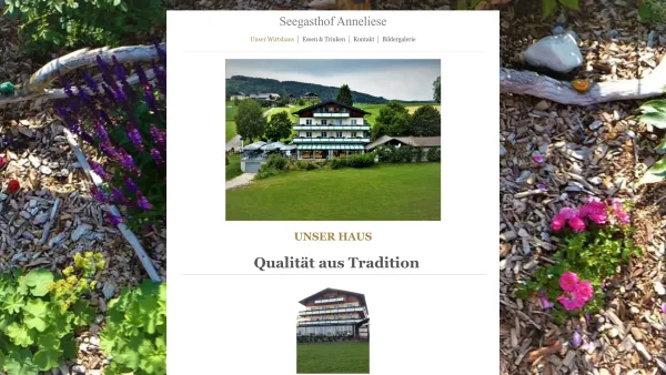 Website Screenshot: Seegasthof Anneliese - Seegasthof Anneliese - Unser Wirtshaus - Date: 2023-06-26 10:21:17