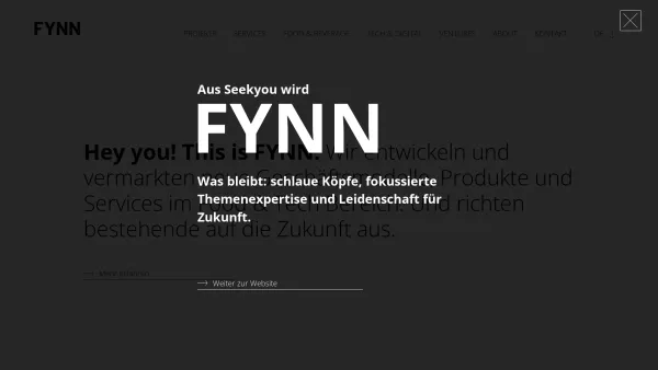Website Screenshot: SEEKYOU Consulting & Investment GmbH - FYNN Strategy | Managing Future Business - Date: 2023-06-26 10:21:17