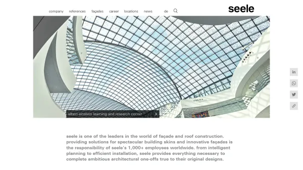 Website Screenshot: seele - Façade specialist seele - seele - Date: 2023-06-15 16:02:34