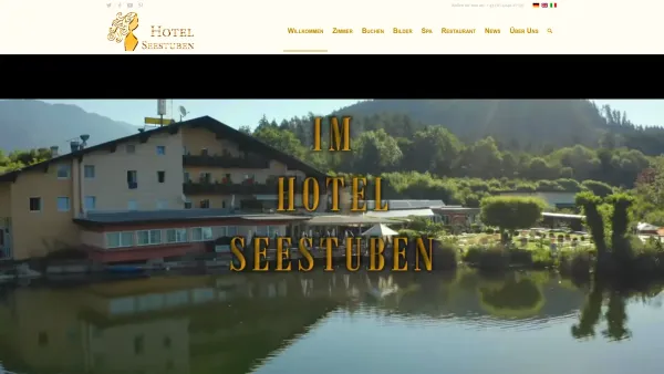 Website Screenshot: Wellness Hotel Seestuben Werba GmbH - Willkommen | Wellness Hotel Seestuben - Date: 2023-06-26 10:21:19