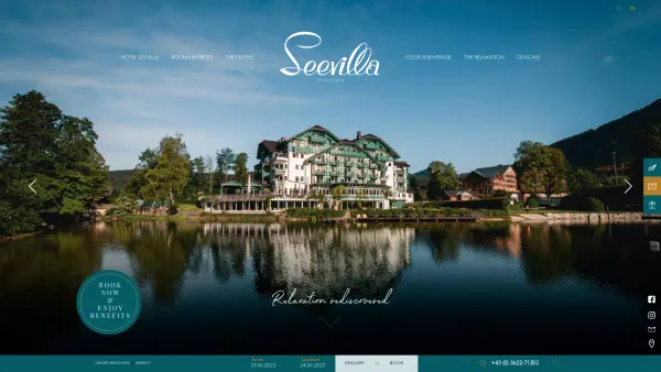 Website Screenshot: Hotel Seevilla**** - Vacation in Austria: Hotel Seevilla in Altaussee | 4 Star Superior - Date: 2023-06-26 10:21:19