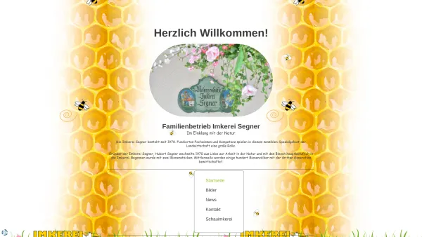Website Screenshot: Imkerei Segner Naturprodukte Gailtaler Waldhonig - Startseite Imkerei Segner - Date: 2023-06-26 10:21:20