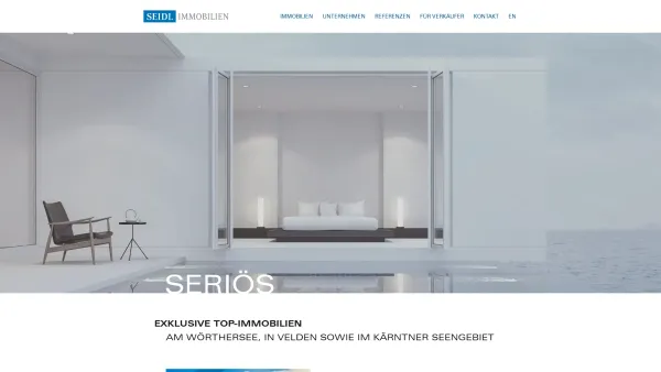 Website Screenshot: Seidl Immobilien GmbH - Top-Immobilien am Wörthersee, in Velden & Kärnten | SEIDL Immobilien - Date: 2023-06-26 10:26:43