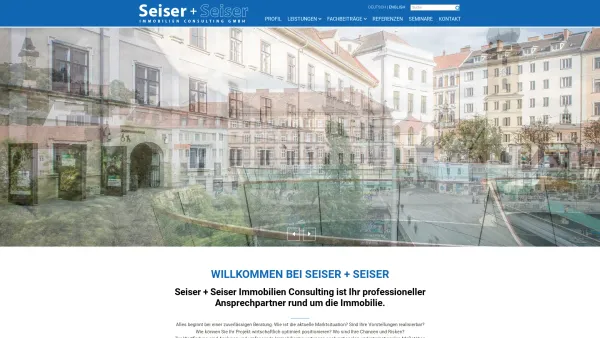 Website Screenshot: SEISER SEISER Immobilien Consulting GMBH - Seiser + Seiser - Immobilien Consulting GmbH - Date: 2023-06-26 10:21:20