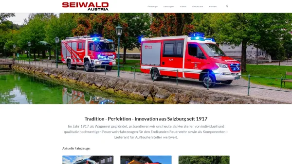Website Screenshot: Josef Seiwald Karosseriebau Gesellschaft Seiwald_Feuerwehrtechnik - Startseite - Seiwald Feuerwehrtechnik - Date: 2023-06-26 10:21:20
