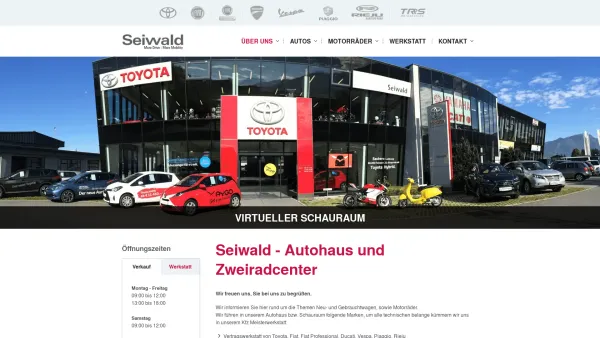 Website Screenshot: Auto Motorrad Seiwald Toyota Autohaus und Yamaha Zweiradcenter - Über uns - Autohaus Seiwald - St. Johann in Tirol - Date: 2023-06-26 10:21:20