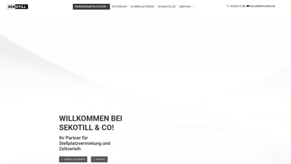 Website Screenshot: Sekotill GmbH - Fahrzeugabstellplätze | Sekotill GmbH in Fladnitz im Raabtal - Date: 2023-06-26 10:21:20