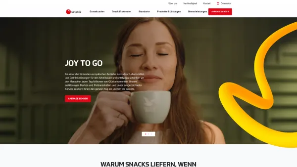 Website Screenshot: Selecta Betriebsverpflegungsgesellschaft mbH - Selecta ist Europas führendes Unternehmen für Automaten- und Kaffeedienstleistungen | Selecta - Date: 2023-06-15 16:02:34