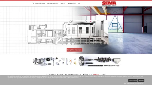 Website Screenshot: SEMA GmbH - SEMA Maschinenbau GmbH - Date: 2023-06-14 10:45:09