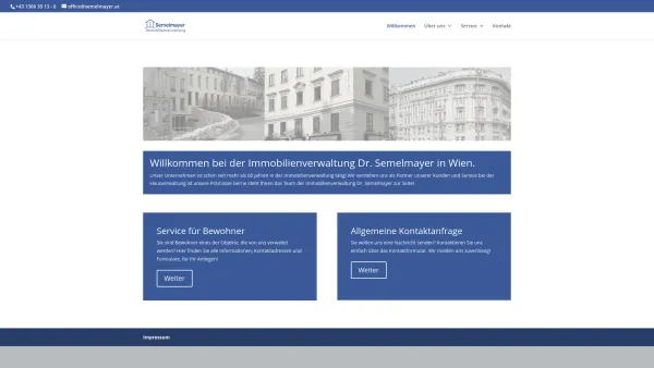 Website Screenshot: Dr.Semelmayer Immobilien - Willkommen - Dr. Semelmayer Immobilienverwaltung - Date: 2023-06-26 10:21:22
