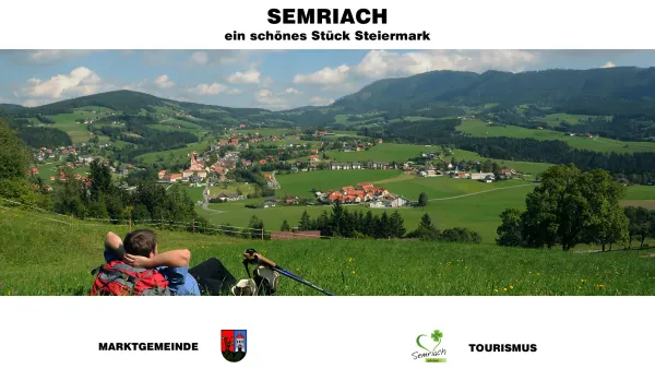 Website Screenshot: Marktgemeinde Semriach eschönes Stück Steiermark - Herzlich Willkommen auf der Webiste der Marktgemeinde Semriach - Date: 2023-06-26 10:21:22