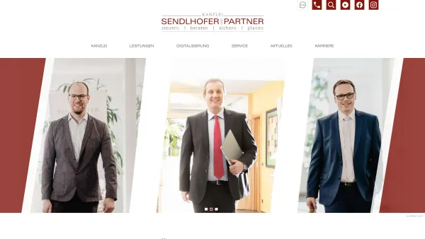 Website Screenshot: Sendlhofer & Partner Steuerberatung - Startseite » Sendlhofer & Partner Steuerberatungs GmbH & Co KG - Date: 2023-06-26 10:26:42