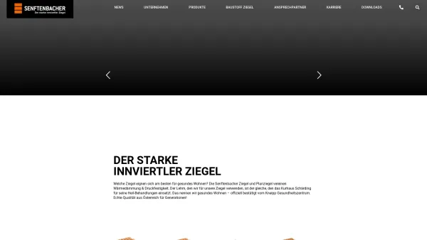 Website Screenshot: Senftenbacher Ziegelwerk Flotzinger GmbH & Co KG - Der starke Innviertler Ziegel - Date: 2023-06-14 10:45:09