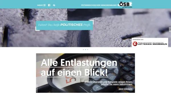 Website Screenshot: Salzburger Pensionistenbund Senior Österreichischer Seniorenbund - Österreichischer Seniorenbund - Date: 2023-06-26 10:21:22