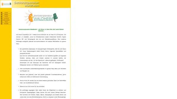 Website Screenshot: Seniorenpension Waldheim - Seniorenpension Waldheim - Date: 2023-06-14 10:45:09