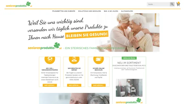 Website Screenshot: Seniorenprodukte Handels GmbH - Seniorenprodukte- für mehr Mobilität und Lebensfreude - Date: 2023-06-26 10:21:23