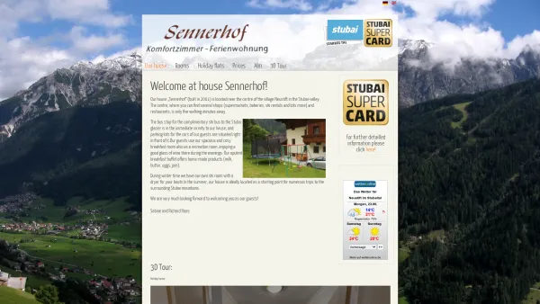Website Screenshot: Sennerhof - Our house - Date: 2023-06-26 10:21:23