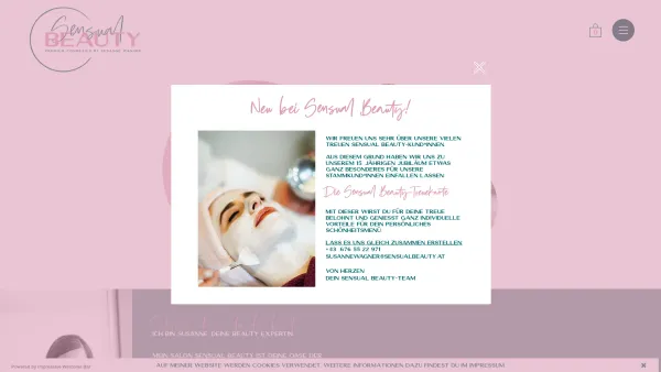 Website Screenshot: Sensual Beauty, Susanne Wagner, Kosmetik und Fusspflege - Sensual Beauty by Susanne Wagner | Kosmetik in Gallneukirchen b. Linz, OÖ - Date: 2023-06-26 10:21:23