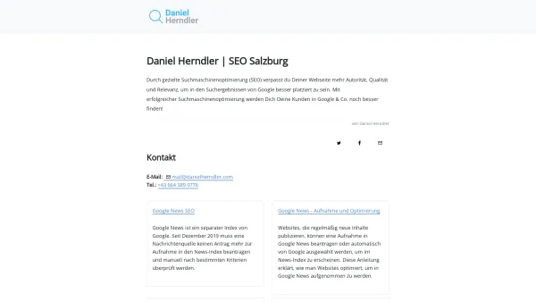 Website Screenshot: SEOmotion - Daniel Herndler | SEO | Suchmaschinenoptimierung in Salzburg - Date: 2023-06-26 10:26:43