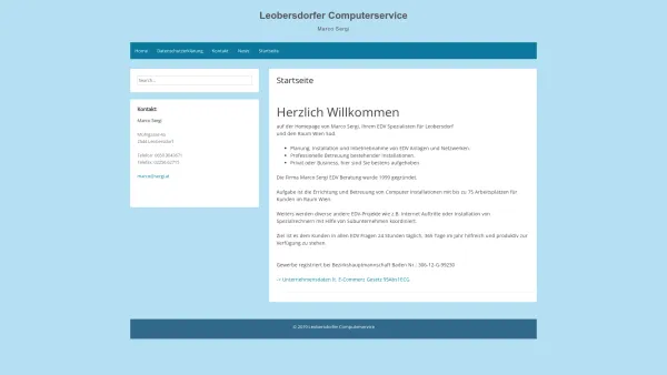 Website Screenshot: Marco Sergi Leobersdorfer Computerservice - Leobersdorfer Computerservice – Marco Sergi - Date: 2023-06-26 10:21:25