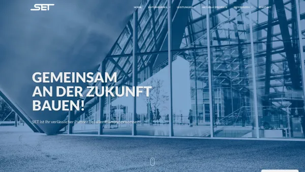 Website Screenshot: SET Bauprojektierungs GmbH - SET GROUP Vienna - Wir planen alles! | set.co.at - Date: 2023-06-26 10:21:25