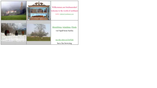 Website Screenshot: Setzbauernhof - Setzbauernhof - Date: 2023-06-14 10:45:11