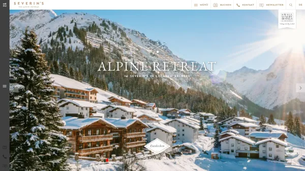 Website Screenshot: Severins  The Alpine Retreat - Ihr Hotel in Lech am Arlberg - Severin*s The Alpine Retreat - Date: 2023-06-26 10:21:25