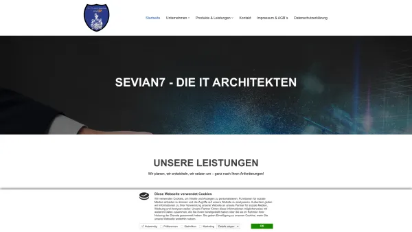 Website Screenshot: sevian7 IT development GmbH - sevian7 – Die IT-Architekten – Datenschutz – Digitalisierung – Führungskräftetrainings – Planspiele - Date: 2023-06-26 10:21:25