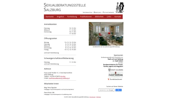 Website Screenshot: SEXUALBERATUNGSSTELLE SALZBURG - Sexualberatungsstelle Salzburg - Date: 2023-06-14 10:38:07