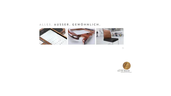 Website Screenshot: Seyringer Holzwaren GmbH & Co KG - Seyringer Holzwaren, CNC, Profile, Drehen, Möbel, Tischlerei - Date: 2023-06-15 16:02:34