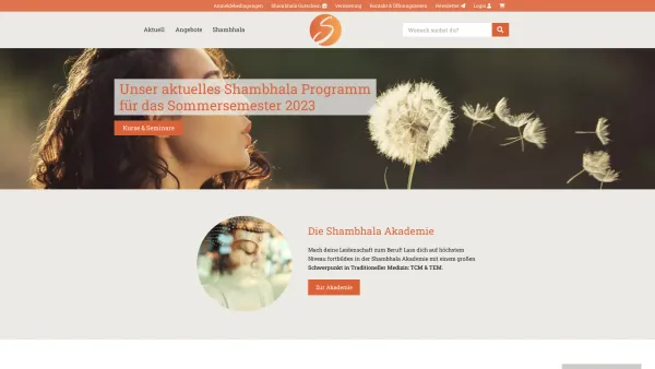 Website Screenshot: Tai Chi VereShambhala Qigong Taijiquan Tanz Gesundheit - Shambhala - Zentrum für ganzheitliche Gesundheitsbildung und persönliche Entfaltung - Date: 2023-06-26 10:21:25