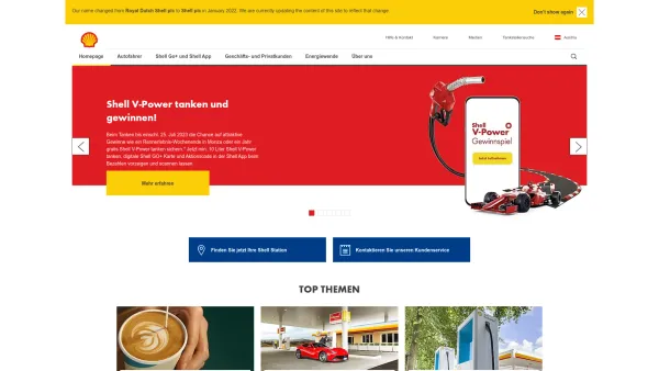 Website Screenshot: Shell Austria GmbH - Shell Austria | 2023 | Zukunft der Energie | Shell Austria - Date: 2023-06-14 10:45:11