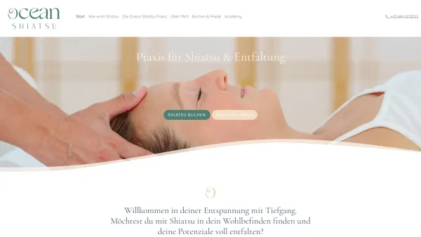 Website Screenshot: Ocean Shiatsu Praxis für Shiatsu Massage in 1090 Wien Peter Podesva - Shiatsu Massage Praxis in 1090 Wien Zentrum | Ocean Shiatsu - Date: 2023-06-26 10:26:43