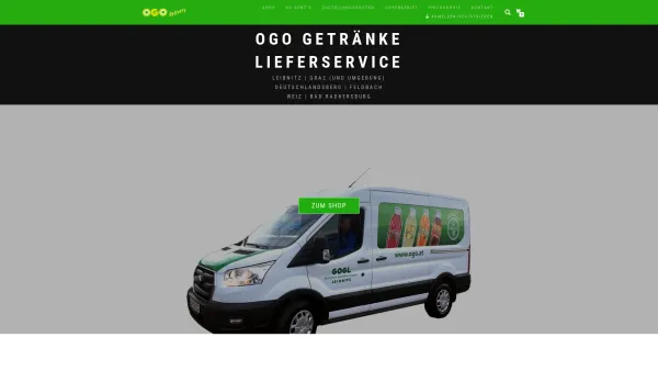 Website Screenshot: OGO delivery Getränke Lieferservice - OGO Getränke – OGO Kracherl Getränkeerzeugung u. -vertrieb GmbH - Date: 2023-06-15 16:02:34
