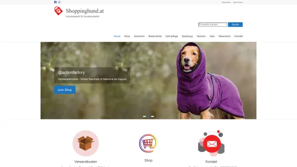 Website Screenshot: Shoppinghund - Shoppinghund | Hundebedarf & Hundezubehör - Date: 2023-06-26 10:21:28