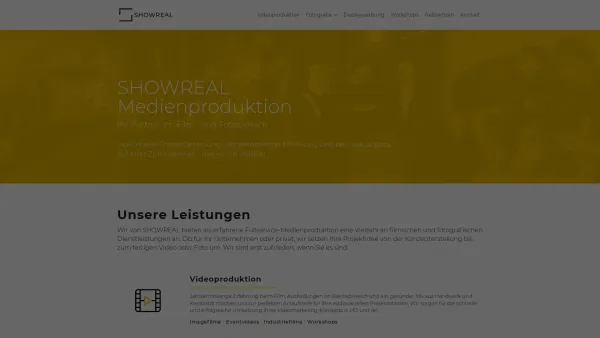 Website Screenshot: Showreal Filmproduktion - SHOWREAL Medienproduktion - Date: 2023-06-26 10:21:28
