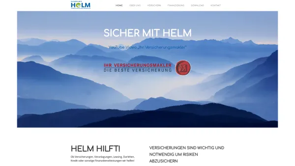 Website Screenshot: Herbert Versicherungsmakler Vermögensberatung Helm Niederösterreich - SICHER mit HELM - Versicherungen, Leasing, Finanzdienstleistungen - Date: 2023-06-26 10:21:28