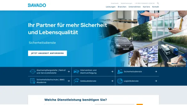 Website Screenshot: Sicherheitsdienst AGRON KG - BAVADO | Ihr Partner für mehr Sicherheit und Lebensqualität - Date: 2023-06-26 10:21:29