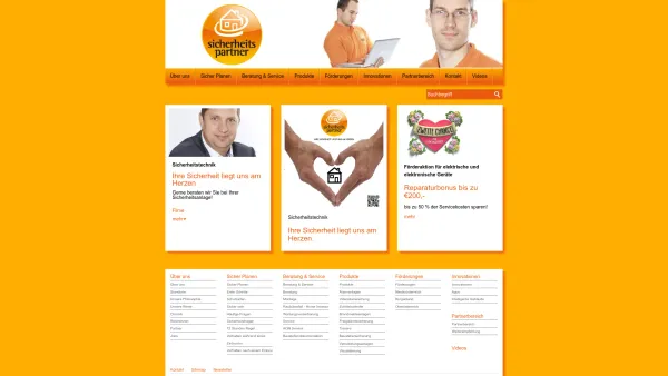 Website Screenshot: Sicherheitspartner GmbH - Home - Sicherheitspartner - Date: 2023-06-26 10:21:31